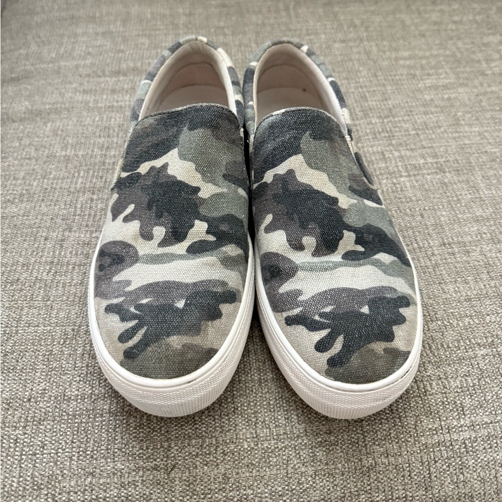 Steve Madden Camouflage Platform Slip-On Sneakers